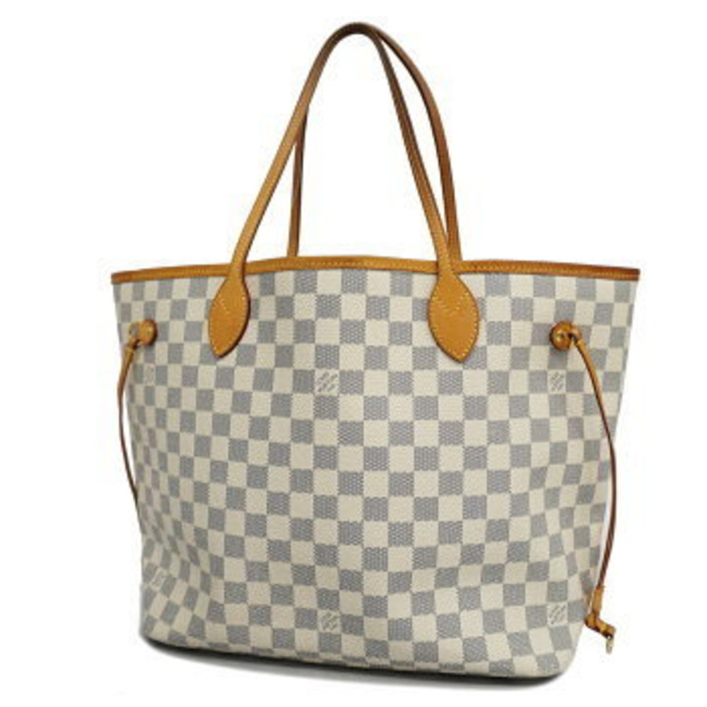 Louis Vuitton Damier Azur Neverfull MM Tote Bag
